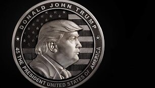 Moneta su Donaldo Trumpo atvaizdu