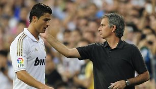 Cristiano Ronaldo ir Jose Mourinho