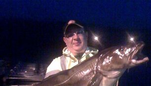 Norvegijoje G.Bendžius pagavo 15 kg sveriančią menkę.