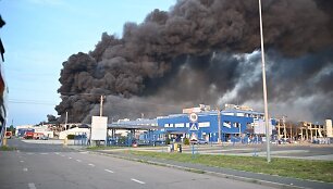 Rusijos raketa smogė  amerikiečių kompanijai Ukrainoje