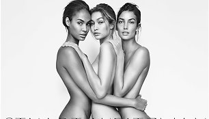 Joan Smalls, Gigi Hadid ir Lily Aldridge „Stuart Weitzman“ reklamoje