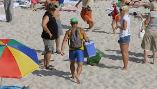 Čeburekų prekeiviai paplūdimiuose &ndash; vis dar neatsiejama Palangos paplūdimių įvaizdžio dalis.