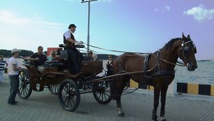 Klaipėdiečiams bus siūloma savaitgaliais po senamiestį pasivėžinti karieta.