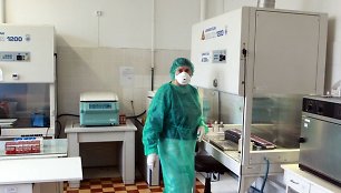 Tuberkuliozės bakteriologijos laboratorijoje