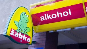 Alkoholio parduotuvė Lenkijoje