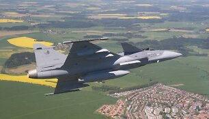 Čekijos karinių oro pajėgų naikintuvas &bdquo;Saab JAS-39 Gripen&ldquo;