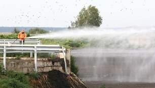 Apdorojamas nuotekų dumblas