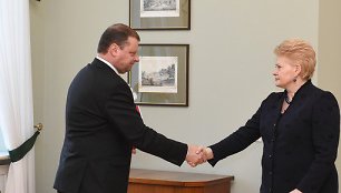 Saulius Skvernelis ir Dalia Grybauskaitė