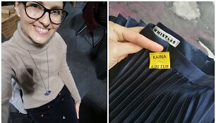 Monika aprangoje derina naujus ir dėvėtus rūbus.