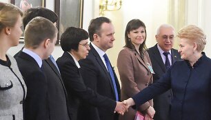 Dalia Grybauskaitė priimė Ukrainos delegaciją