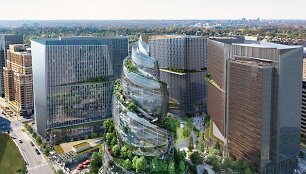 Naujosios &bdquo;Amazon&ldquo; būstinės dizainą įkvėpė DNR ir &bdquo;kakučio&ldquo; emodžis