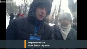 &bdquo;Titu&scaron;kos&ldquo; Ukrainoje tiesioginiame eteryje užpuolė žurnalistą.