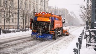 Vilnių užklojęs gausus sniegas