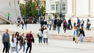 Saulėta Tėvo dienos popietė Vilniuje