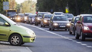 Transporto spūstys Vilniuje