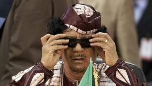 Libijos diktatorius Muammaras Khadafi