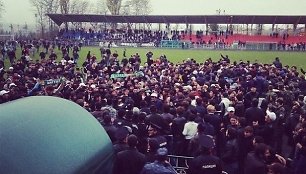 Futbolo riaušės Nazranės stadione