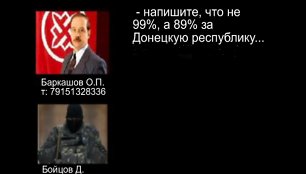 Ukrainos saugumo tarnybos paskelbtas pokalbio įrašas