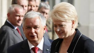 Dalia Grybauskaitė ir Lechas Kaczynskis