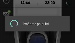 Stringa atsiskaitymas išmaniaisias telefonais už stovėjimą Vilniuje