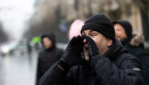 Protestas prie Seimo Sausio 13-ąją