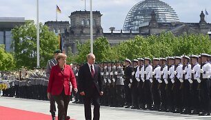 Angela Merkel ir Vladimiras Putinas