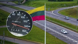 Maskimalų leistiną greitį Lietuvoje siūloma didinti