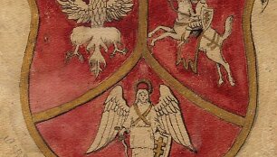 1863 sukilimo meto pie&scaron;inys, simbolizuojantis Lietuvos, Lenkijos ir Baltarusijos draugystę ir vienybę su nei&scaron;ai&scaron;kintų asmenų para&scaron;ais.