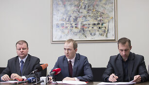 Saulius Skvernelis, Evaldas Serbenta ir Tomas Beržinskas