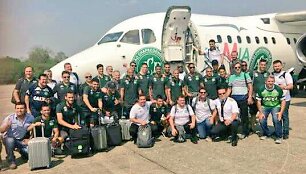 &bdquo;Chapecoense&ldquo; komandos nuotrauka prie&scaron; skrydį