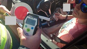 Kauno ir Panevėžio apskričių Kelių policijos bendras reidas