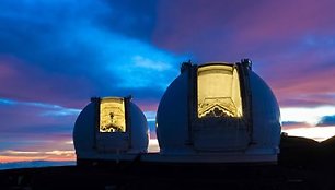 Kecko observatorijos kupoluose – vieni didžiausių optinių teleskopų planetoje/ Keckobservatory.org