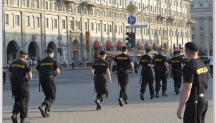 Protesto Baltarusijoje akimirka