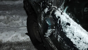 Nulaužtas automobilio veidrodėlis