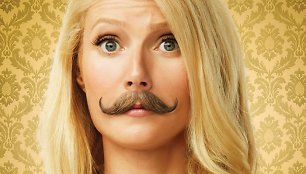 Filmo „Ūsuotasis ponas Mortdecai“ plakatas su Gwyneth Paltrow