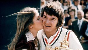 Chris Evert ir Jimmy&lsquo;is Connorsas