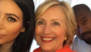 Kim Kardashian, Hillary Clinton, Kanye Westas