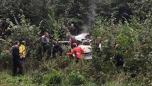 Avarija ketvirtajame &bdquo;Rally Elektrėnai&ldquo; greičio ruože