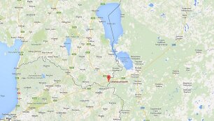 Vieta, kur pagrobtas Estijos pareigūnas