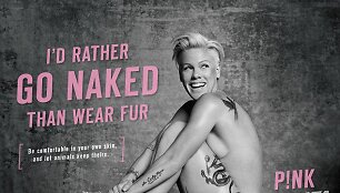 Pink PETA reklamoje