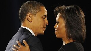 Michelle Obama su mylimu vyru