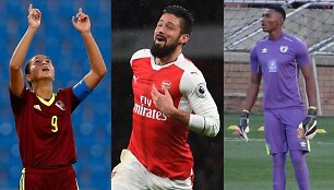 Deyna Castellanos, Olivier Giroud ir Oscarine Masuluke