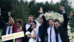 Lauryno Grigelio ir Stelos Janiu&scaron;inos vestuvių akimirka