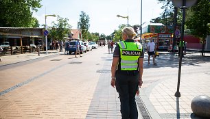 Policijos pareigūnai Palangoje