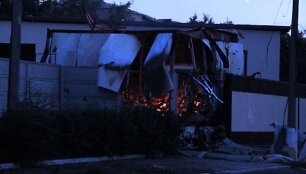 Artemivsko karinė bazė po atakos