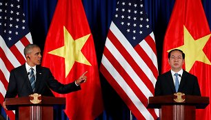 Barackas Obama su Vietnamo prezidentu Tran Dai Quangu