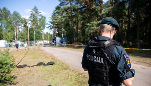 Migrantai atvežti į Rūdninkų poligoną