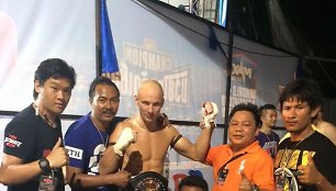 Sigitas Gaižauskas iškovojo pasaulio Muaythai čempiono diržą