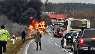 Avarija kelyje Vilnius-Šalčininkai