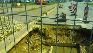 Rekonstruojamas Raudondvario plentas Kaune